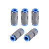 sourcing map Straight Push to Connector Reducer Fitting 12mm to