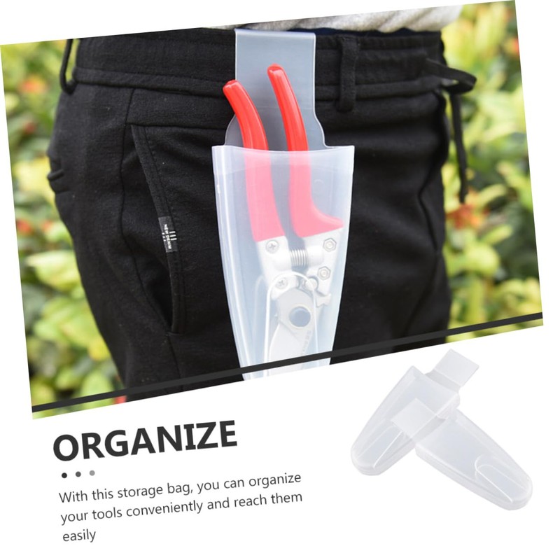 Mipcase 2pcs Plastic Pruning Shear Case Compact Storage Pouch for