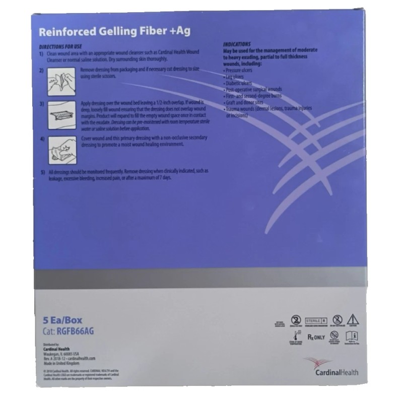 Cardinal Health 5pk IND Cardinal Health Reinforced Gelling Fiber Dressing,