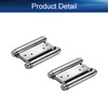 Yinpecly 4 inches Double Action Spring Hinge Stainless Steel Brushed