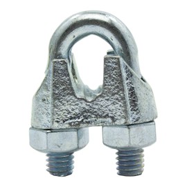 AII Wire Clip Fixing Bracket, Silver, 0.3 inches (9 mm), Wire Rope, Terminal Processing, 15-204 (9)