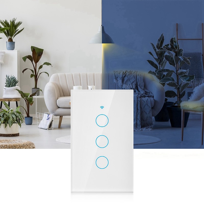 WiFi Touch Screen Switch Single Circle for Alexa for Google