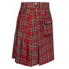 Men's Kilt Tartan Scottish Traditional Highland Wedding Kilt Outfit Red