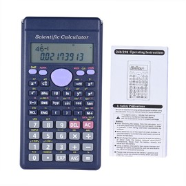 Scientific Calculator Counter 240 Functions 2 Line LCD Display Business Office Middle High School Student SAT/AP Test Calculate
