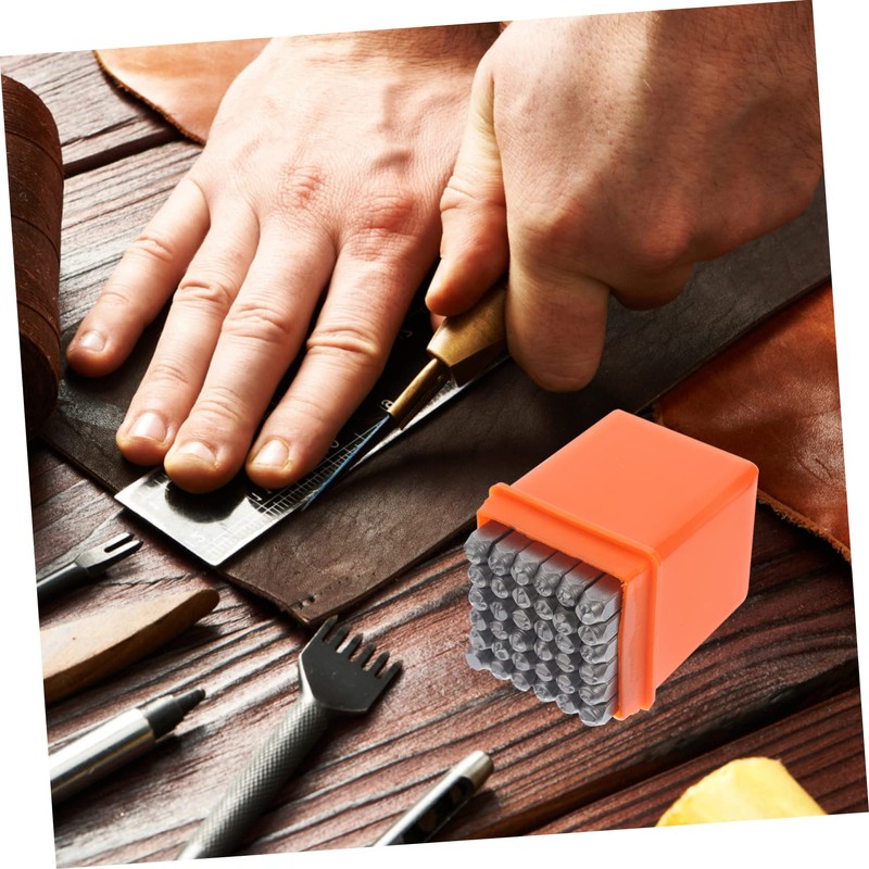 Hohopeti Alloy Steel Alphabet and Numbers Stamp for Craft Durable