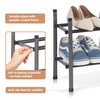 STORAGE MANIAC Expandable Shoe Rack, 8 Pairs Stackable Small Shoe