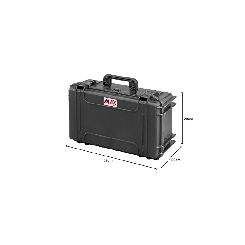 Max MAX520 Airtight Case - Black, 520 x 290 x