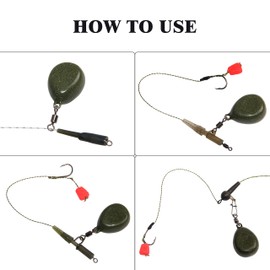 Shaddock 3 Piece Flat Pear Lead Weights Carp Lead Swivel Leads 2oz/57g Fishing Lead Weights Carp Fishing Lead Weights Fishing Equipment Set