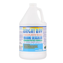 Descaler, Concentrated (1:3), Marine/RV, Bright Bay (1 gal) - Tankless Wtr. Heaters, Engine Flush, AC Coils, & More - Aluminum/Copper Safe, No Harsh Acid