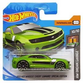 Hot Wheels - 2013 Chevy Camaro Special Edition - HW Dream Garage 10/10 - GHD73 - Short Card - GM - Green Metallic - Mattel 2020