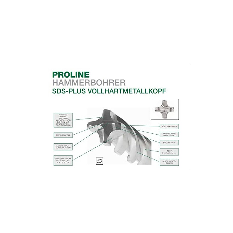 HIKOKI, HM-Bohrer SDS-Plus 4-Schneid FCH 22X450X400