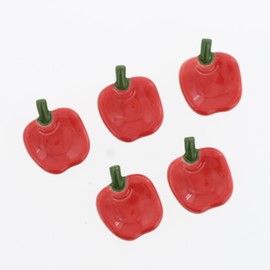 te-buruuxeai-suto Apples of Chopstick Rest Set of 5 katorari-resuto supu-nresuto Dinnerware Set , red