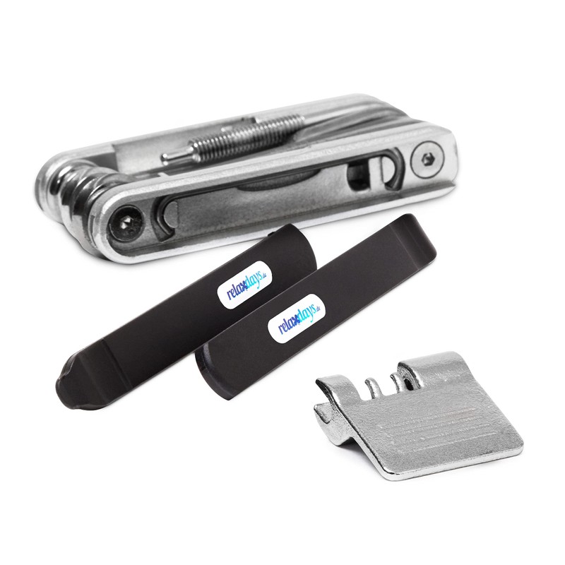 Relaxdays Multi-Tool Bicycle Kit 2.5 x 9 x 4.5 cm
