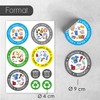 younikat 9 Bin Stickers for Waste Separation I Waste Recycling