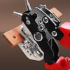 Leather Hole Punch 6 Holes 360 Degree Rotating Adjustable Margin