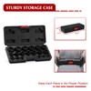EMENTOL 19 Pieces 3/8" Drive Low Profile Nano Impact Socket
