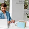 BTSKY Clear Acrylic 5 x 8 inch Index Card Box