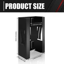 C&T 2 Piece Magnetic Glove Box Holder, Tissue Dispenser, Holds Boxes of Gloves, Towels, Wipes and Tissues,Suitable for wall mounting, toolboxes, garages, workshops, offices and kitchens