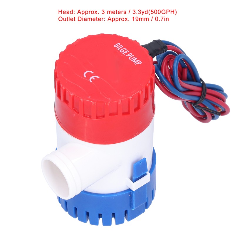 Bilge Pump DC SemiAutomatic Switch Electric Small Submersible Pump for