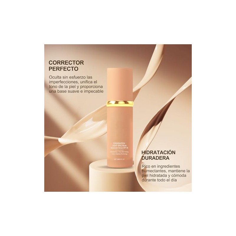 1PC Biomimic Foundation 4 In 1, base de maquillaje alta