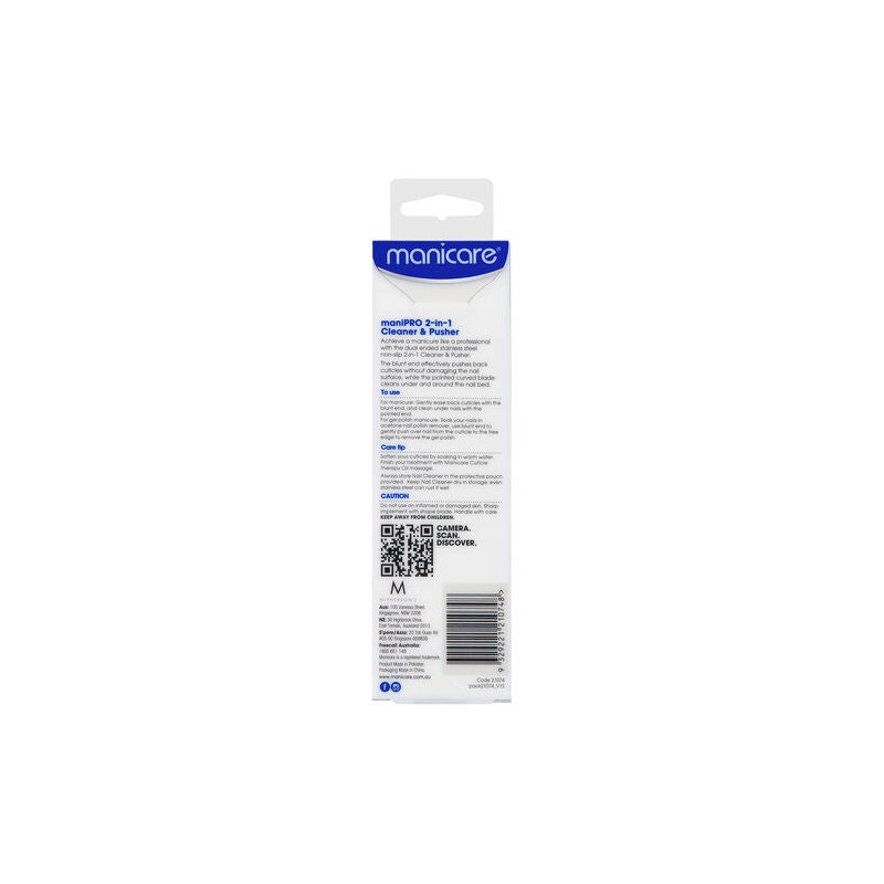 Manicare 2 In 1 Pusher & Cleaner 1 Pack