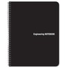 BookFactory Engineering Notebook/Black Engineering Notebook - Professional Grade - 100