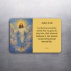3x2 Bible Verse John 3:16 Spiritual Fridge Refrigerator Magnet (D.Romeo)