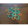 clover Stitch Ring Marker Jumbo, Other, Multicoloured, 2.68 x 8.55