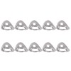 10Pcs Climbing Hanger Lightweight Stainless Steel Rock Climbing Anchors for