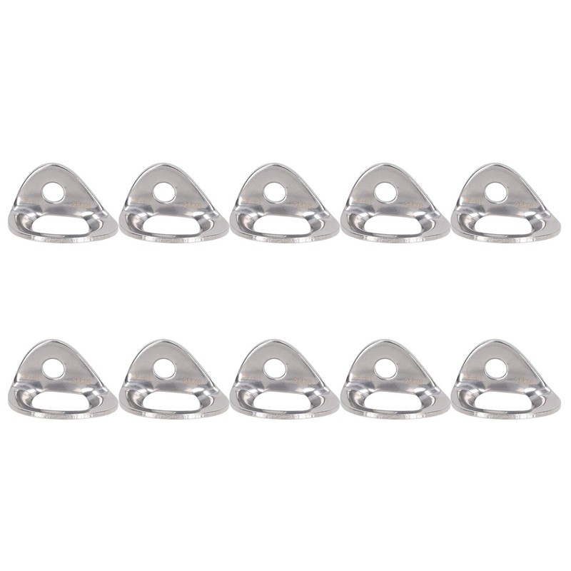 10Pcs Climbing Hanger Lightweight Stainless Steel Rock Climbing Anchors for