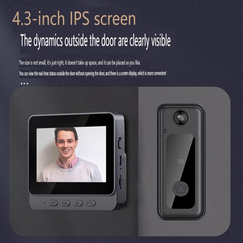 Ring Doorbell with 170° Camera, Video Doorbell Wireless IP65, Camera