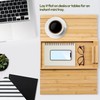 MarBoost Bamboo Sofa Arm Tray – Foldable Couch Arm Table