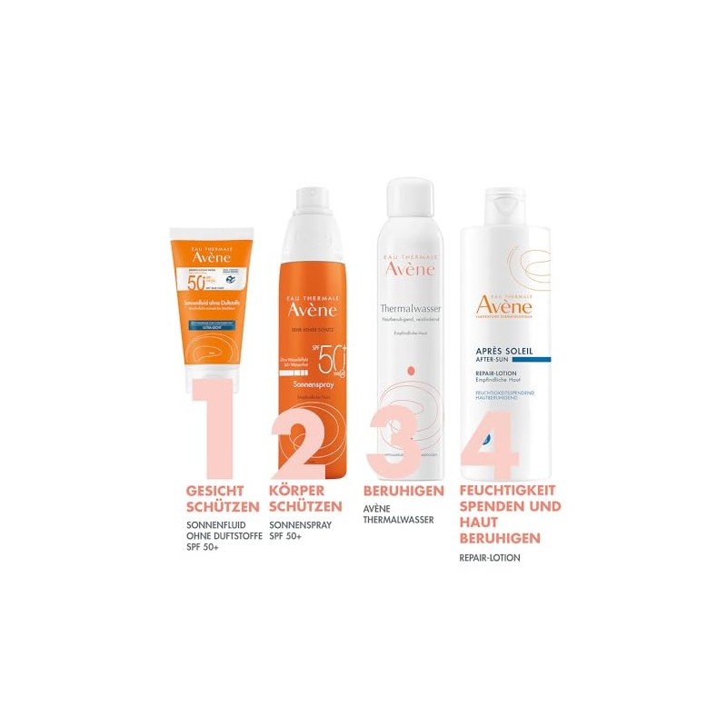 AVENE Sun Fluid SPF 50+ Fragrance-Free 50 ml