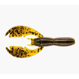 BAITFUEL Baby PACA Craw Creature Bait Infused with Supercharged X55 Formula Gel | 3.75-Inch, Green Pumpkin