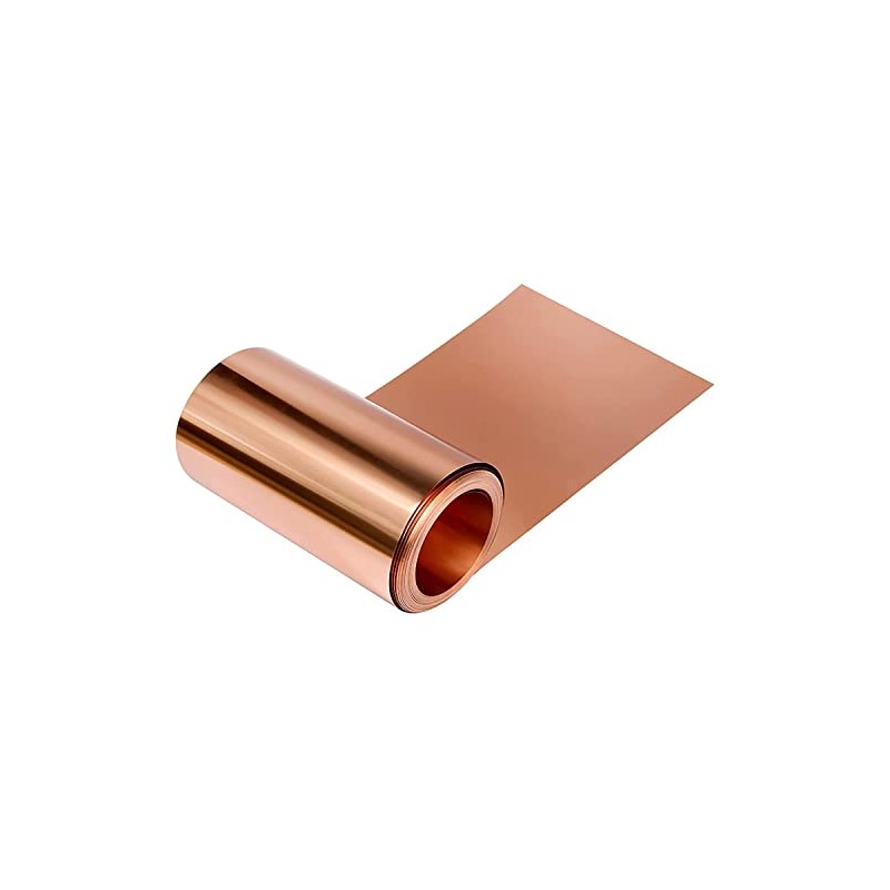 Mssoomm 99.9% Pure Copper Sheet Thin Cu Metal Foil Roll