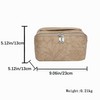 SAILYLENCEY]Travel Makeup Bag - PU leather Waterproof, Large capacityWith divider