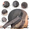 ENCOUNTERU Chocolate Brown Glueless Wig with Bangs Body Wave Layered