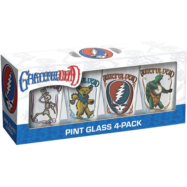 Grateful Dead/Pint Glass Set Retro 4-Pack
