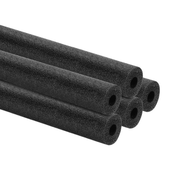uxcell 5 Pcs Pipe Insulation Foam Tube, 1/2" ID x