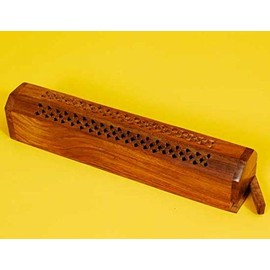 Wooden Incense Burner Box 12".