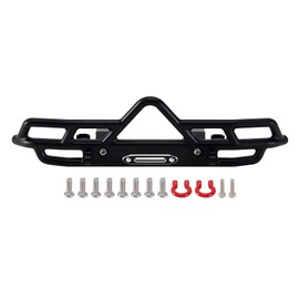 INJORA CNC Aluminum Front and Rear Bumper for 1/18 RC Crawler FMS FCX18 LC80 Upgrade