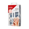 KISS 100 Full-Cover Nails Kit - XL Clear Coffin