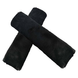 2PCS Car Seat Belt Cover Pads, Soft Faux Sheepskin Seat Belt Protectors, Driving Comfortable Seat Belt Shoulder Strap Cover, Protect Shoulder and Neck, Universal Car Interior Accessories (Black)