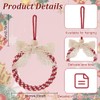PLIGREAT 3 Set Macrame Christmas Wreath Ornament Kits DIY Macrame