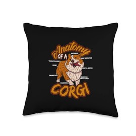 Puppy & Doggies Designs Doggie Pet Owner Dog Lover Corgi Funny Throw Pillow, 16x16, Multicolor