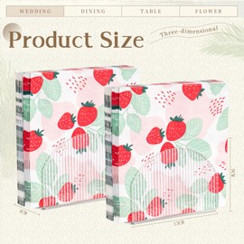 Acrylic Napkin Holders for Table Crystal Clear Cocktail Napkin Holder Paper Stand Tissue Dispenser for House, Party, Restaurant, Hotel, Cafe, Bar (Strip Pattern)