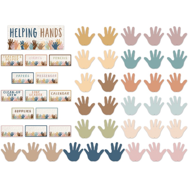 Everyone is Welcome Helping Hands Mini Bulletin Board