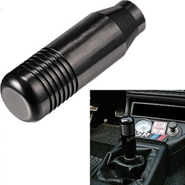 BOOMBOOST Car Gear Shift Knob Aluminum Universal Car Manual Gear Shift Knob Handle Shifter Lever 8.5cm Black
