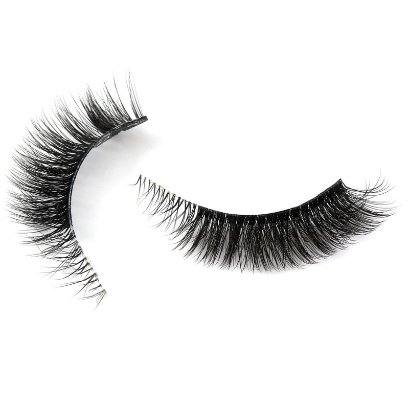Clear Band Eyelashes Russian Volume Fluffy Strip Lashes 10 Pairs