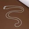 Koguxuix Fashion 925 Sterling Silver 1mm Snake Chain Necklace Jewelry